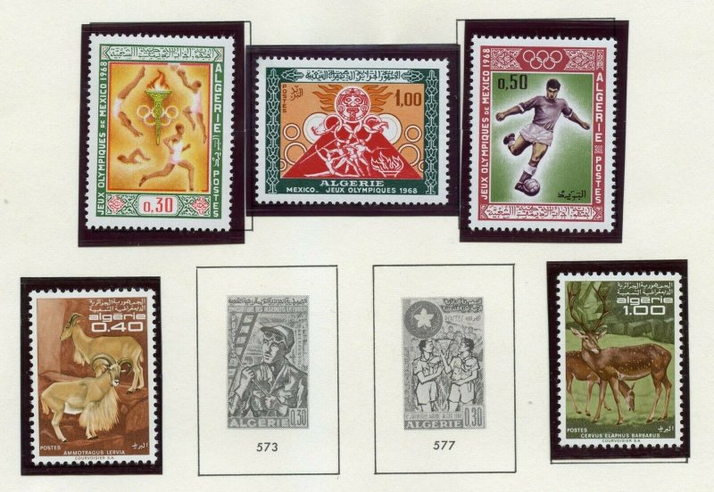 ALGERIA  SELECTION OF MINT NEVER HINGED STAMPS AS SHOWN