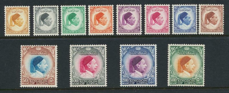 LIBYA 1952 SET, VF NEVER HINGED Sc#135-46 (SEE BELOW) 