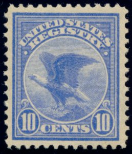 US F1 10c 1911 Registry Eagle ultramarine NH PSAG grade 85