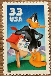US #3306a Used Single Daffy Duck SCV $.25 L35