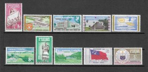 SAMOA 1962 SG 239/48 MNH Cat £7