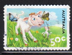 Australia 2434 - Used - Lambs and Butterflies (cv $0.90)