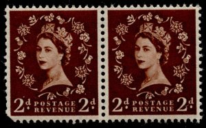 Great Britain #295 QEII Definitive Issue Pair Wmk.298 MNH