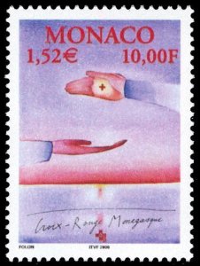 Monaco 2000 Red Cross Scott #2166 Mint Never Hinged