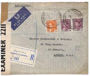 A355 1941 Iraq to London by Air Mail