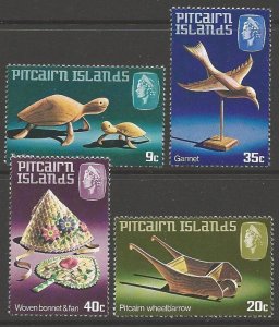 PITCAIRN ISLANDS SG207/10 1980 HANDICRAFTS MNH