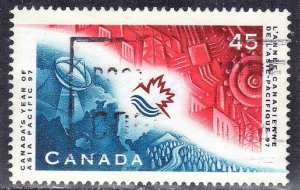 CANADA SC# 1658 USED 45c  1997  YEAR OF ASIA PACIFIC SEE SCAN