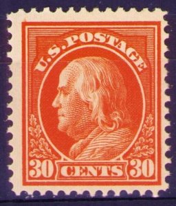 #420 1914 Orange Red WMK 190 Perf 12 MNH VF SCV $250