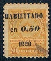 Paraguay Overprint 50 - pickastamp (PP9R404)