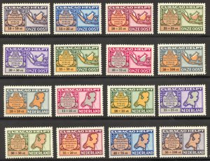 Netherlands Antilles Scott CB21-CB36 Unused LHOG -1946 National Relief