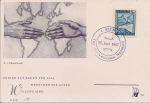 Austria Fdc card  Scott # 455