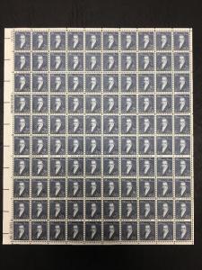 1292 .40 Thomas Paine MNH SHEET Of 100.  Shiny Gum. Dry Printing.