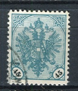 BOSNIA; 1901 early Eagle Coat of Arms issue fine used 45h. value