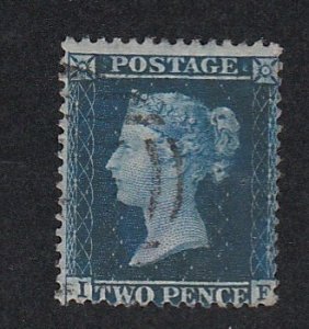 Great Britain # 17, Queen Victoria, Used, Well Centered, 1/3 cat.