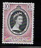 MALAYA KELANTAN,71, MINT HINGED, CORONATION