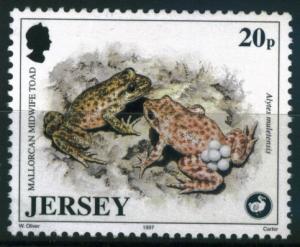 Jersey 20p Toad / Frog issue of 1997, Scott 806 MNH