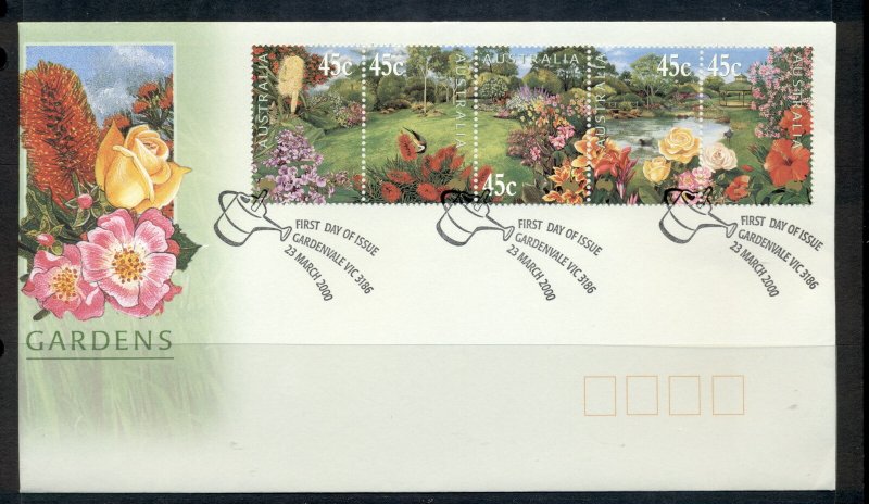 Australia 2000 Gardens FDc