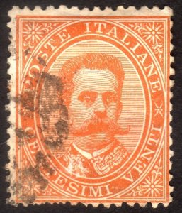 1879, Italy 20c, Used, Sc 47