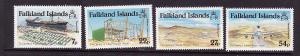 Falkland Is.-Sc#425-8-unused NH set-Airport Opening-1985-