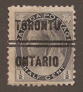 CANADA PRECANCEL TORONTO 5-74