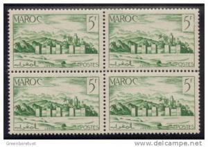 French Morocco #245 1949 Fortified Oasis Block MNH