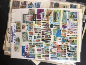 Worldwide Stamps On Stock Pages British Colonies & More