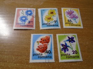 Romania  #  2575-80   used   Flowers