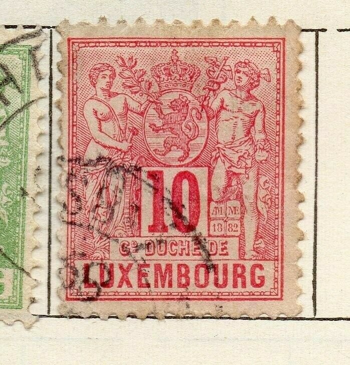 Luxembourg 1882 Early Issue Fine Used 10c. NW-112770