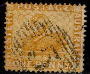 Western Australia Scott 49 Used  Swan stamp