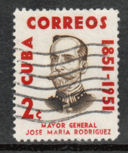 Cuba #  529 - VG - Major General Jose M. Rodriguez