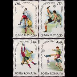 ROMANIA 1981 - Scott# 3044-7 W.Cup Soccer 1.5-4.8l NH