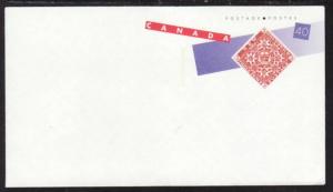 Canada Stamp on Stamp Postal Envelope Unused 