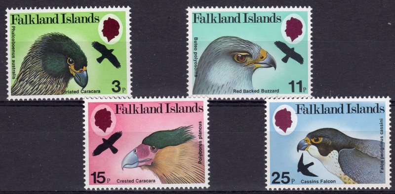 Falkland Islands 1980 Sc#306/309 BIRDS OF PRAY  Set (4) MNH