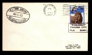 1982 Panama City FL Paquebot Cover - MS Tama Andina - L34219