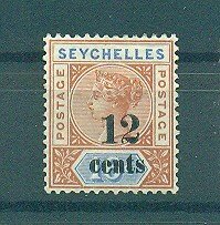 Seychelles sc# 23 (2) mh cat value $21.00