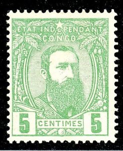 Belgian Congo, Scott #6, Unused, Hinged