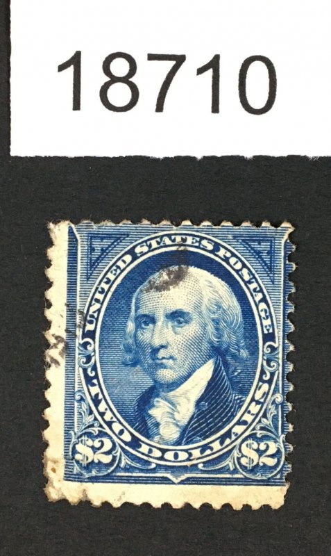 MOMEN: US STAMPS # 262 NO WMK USED $1,250 LOT #18710