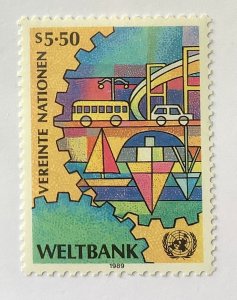 UN Vienna 1989 Scott 88 MNH - 5.50s,  World Bank