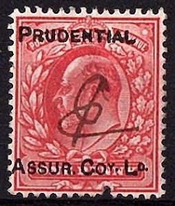 Great Britain Rare Precancel 1902( Prudential Assur Coy.Lo.) Only $2.50