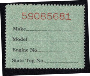 U.S. - RV52 - EXTRA FINE - Never Hinged
