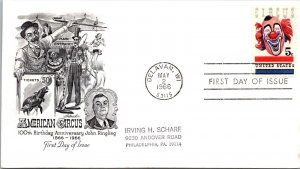 FDC 1966 SC#1309 Artmaster Cachet - Delavan, Wi - Single - F77985