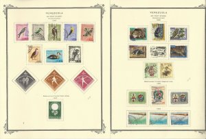 Venezuela Airpost Stamp Collection on 24 Scott Specialty Pages, 1962-71, JFZ