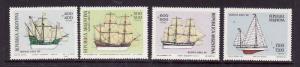 Argentina-Sc#B80-3-unused NH set-Sailing Ships-1979-