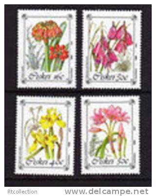 South Africa CISKEI 1988 Protected Flowers Stamps SG 123-126