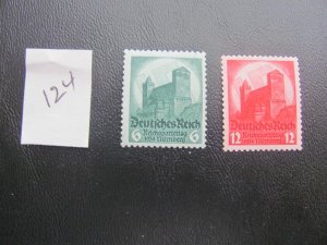 GERMANY 1934 MNH  SC 442-443 SET VF/XF 85 EUROS (124)