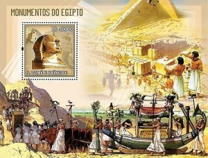 S. TOME & PRINCIPE 2006 - Monuments of Egypt S/s -YT 318,  Mi 2708 / BL.529. MNH