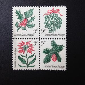 Scott #1254-1257 Christmas 1964, Block of 4, MINT, VF, NH