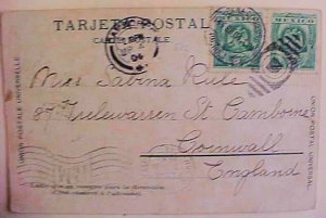 MEXICO FLAG CANCEL NUEVO LOREDO 1904