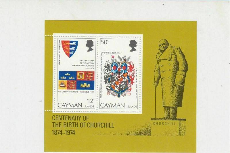 Cayman Islands 1974 Sir Winston Churchill MNH Mini Stamps Sheet Ref 27109