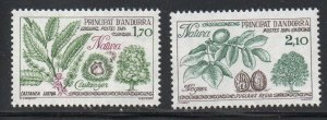 Andora (Fr) Sc  325-26 1984 Trees, Nature Protection, stamp set mint NH